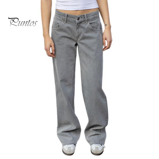 Широкие джинсы для женщин, эластичные джинсовые брюки с высокой талией и карманами, повседневные прямые джинсовые брюки