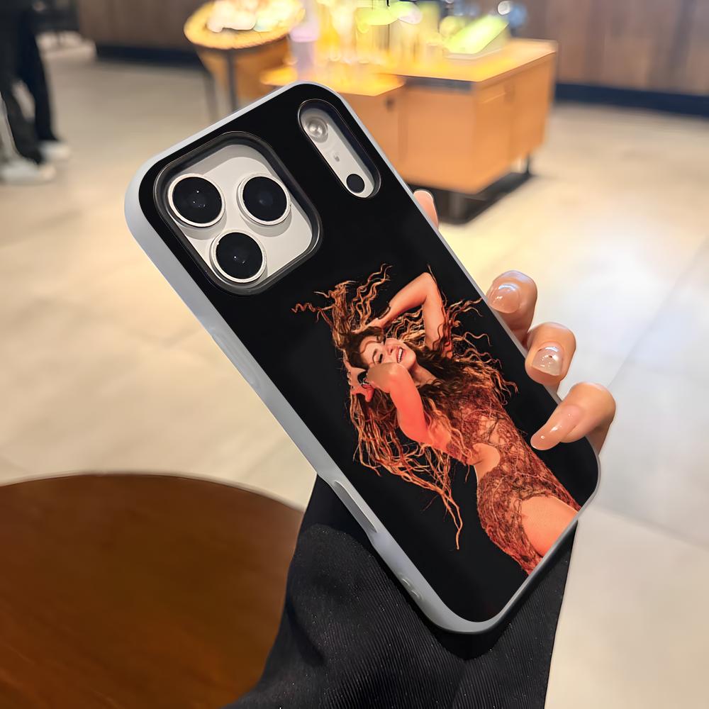 Чехол для телефона Singer Famous S-Shakira Для IPhone 17 Air 16 E 15 14 Plus 13 12 11 Pro Max Желейный 2-в-1 Защитный чехол