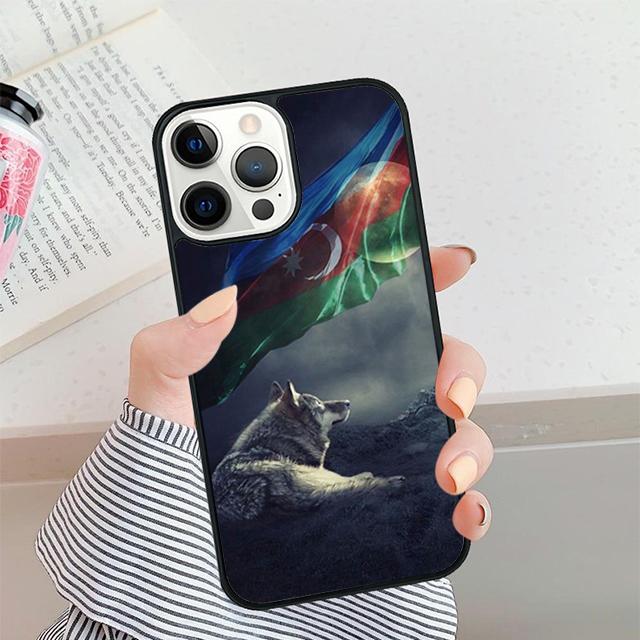 Чехол для телефона с флагом Азербайджана для iPhone 17 Air 15 16 11 12 13 14 Pro Max Чехол для iPhone 17 Air Max Plus coque Fundas