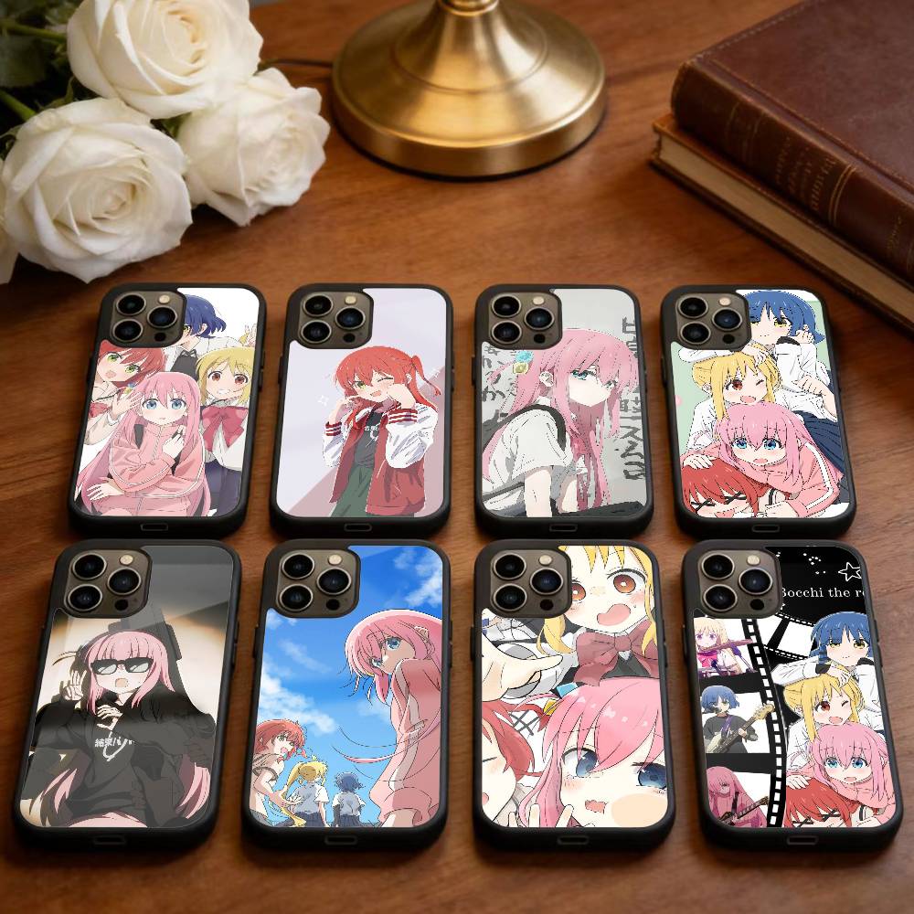 Аниме Милый B-BOCCHI T-THE R-ROCK Чехол для телефона для iPhone 17,16,15,14,13,Pro,Max,Plus, Магнитный для Magsafe Беспроводной зарядки