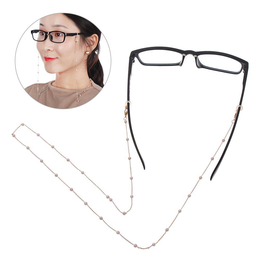 Pearl Beads Reading Glasses Eyeglass Lanyard Glasses Chain Glasses Necklace Eye Wear Accessories
