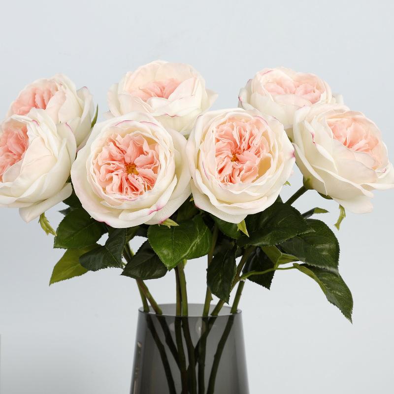 Simulation rose fake flower ornament home decoration feel rose simulation flower