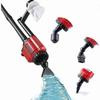 SOONHUA Electric Aquarium Vacuum Gravel Cleaner, 6 In 1 Fish Tank Gravel Vacuum 28W Aquarium Cleaner for Wash Sand Remove Dirt Water Shower and Water 