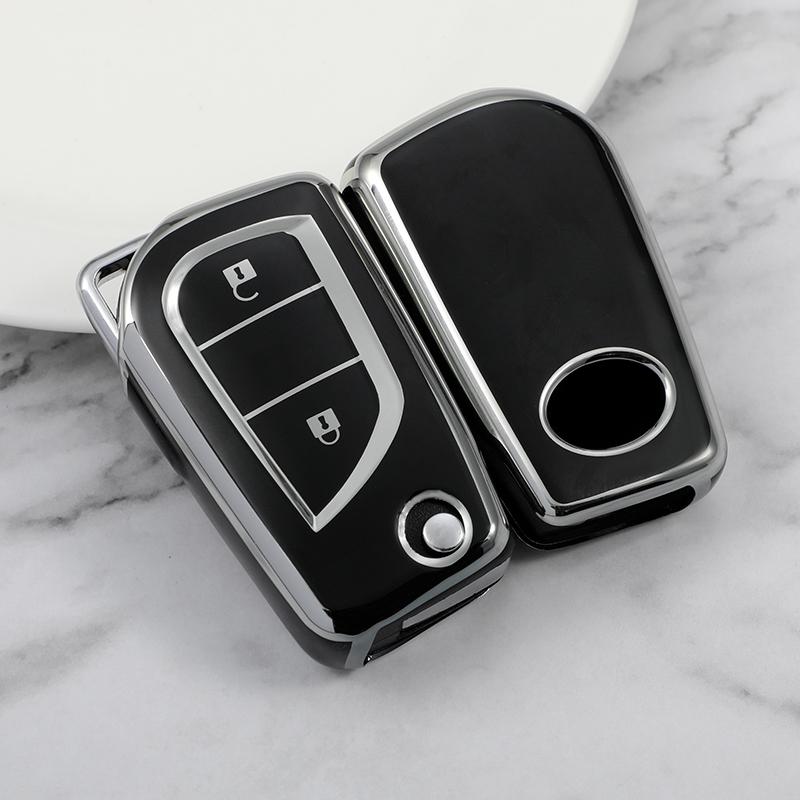 Чехол-футляр из ТПУ для брелока автомобильного ключа Toyota Camry RAV4 Forturner Hilux Auris Corolla Avensis Verso Yaris Aygo Scion TC IM Оболочка Брелок