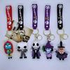 Creative Cartoon Nightmare Before Christmas Keychain Pendant - Doll Accessories for Bag and Car