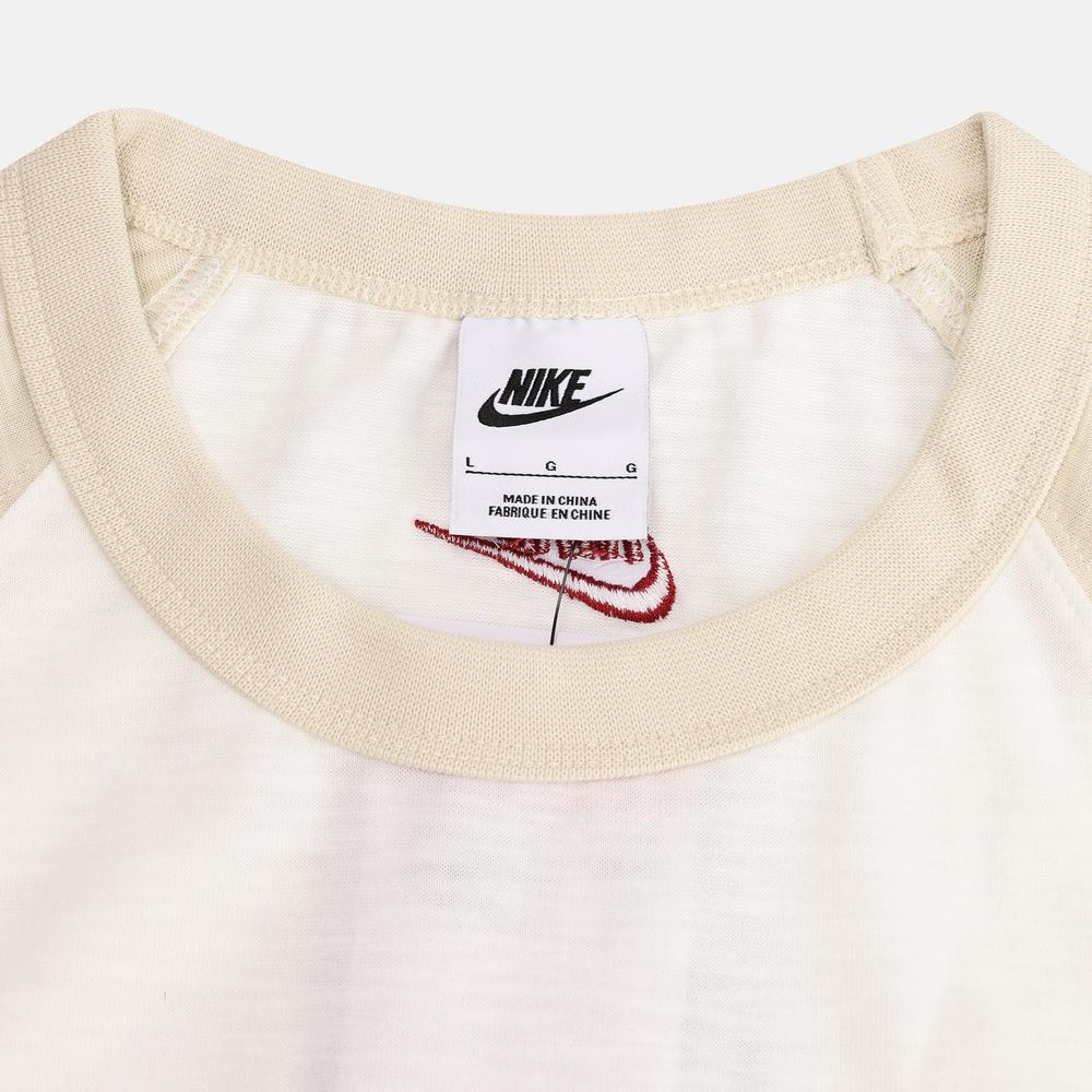 Nike Мужская футболка с коротким рукавом реглан, пуловер с круглым вырезом, color block II4255229