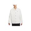 Nike Solid Color Pocket Flap Shirt Jacket Men Outerwear White DQ5185-030