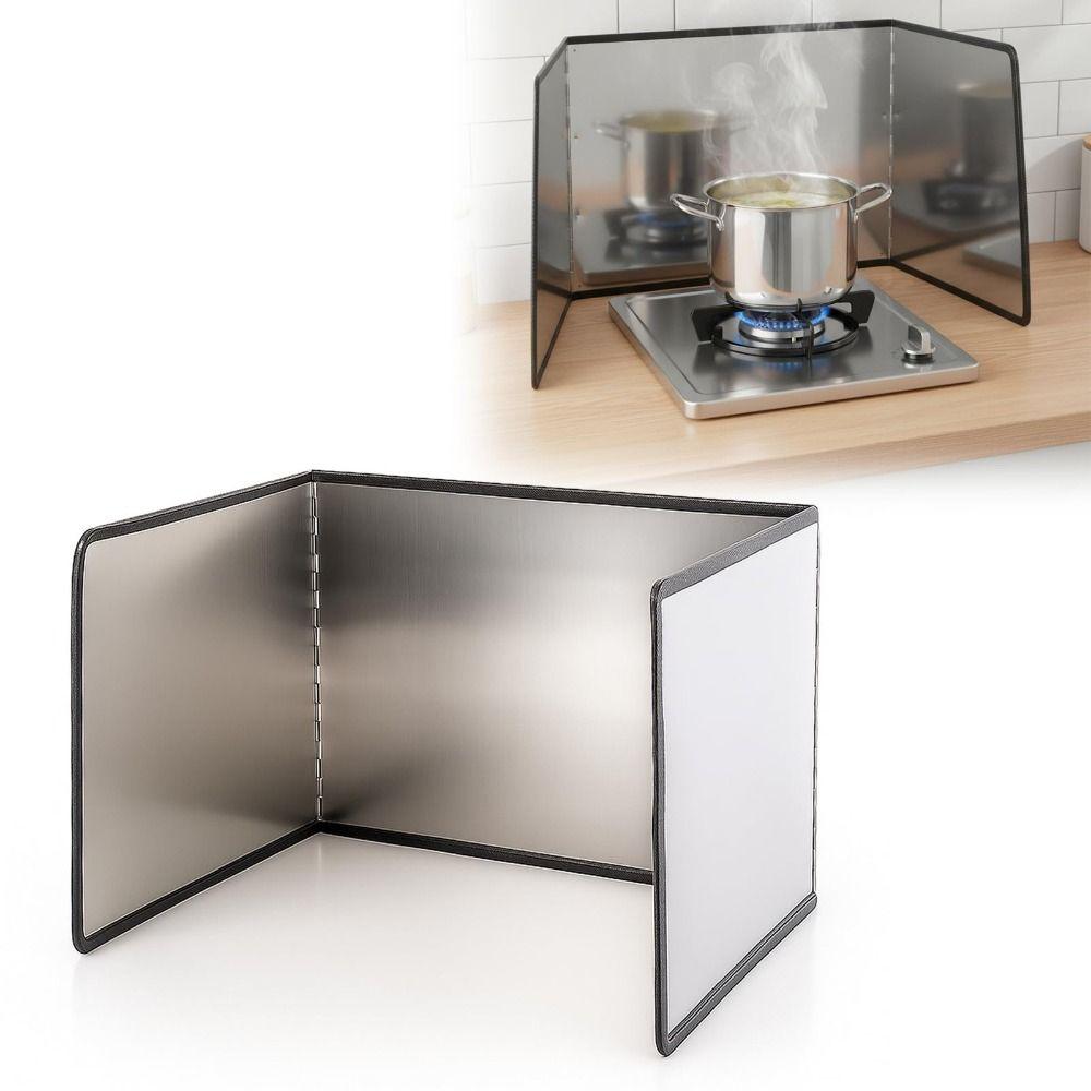 Aluminum Foil Grease Splatter Screen Oil Spill-proof Heat Shield Anti Splatter Shield Baking