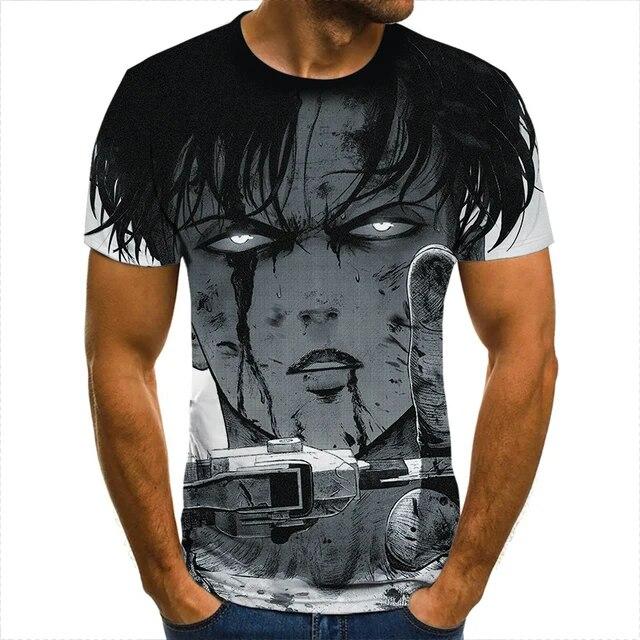 3D футболка «Атака Титанов», одежда солдата для мужчин, женщин, детей, крутые футболки с короткими рукавами, модные повседневные летние уличные одежды для мальчиков и детей