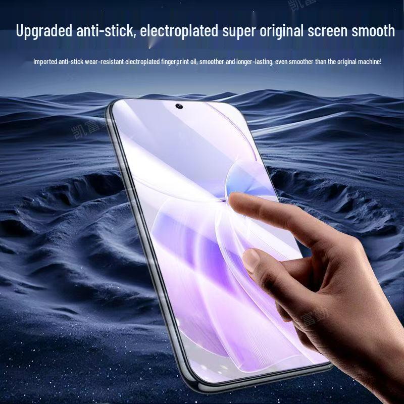 Закаленное стекло для экрана Vivo Y100i/Y100t - Полное покрытие, Защита от синего света, HD-четкость, Защита от падений