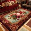 European Floral Carpets for Living Room Sofas Big Size Luxury Rugs Decoration Bedroom Carpet Home Floor Mat Tapis Salon