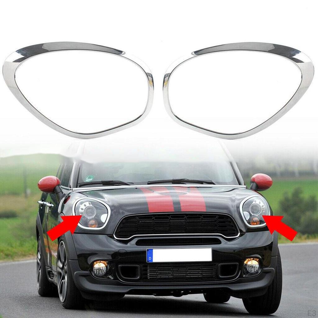 Headlight Bezel Ring Cover Accessories Decoration Headlamp Components Frame Replaces for