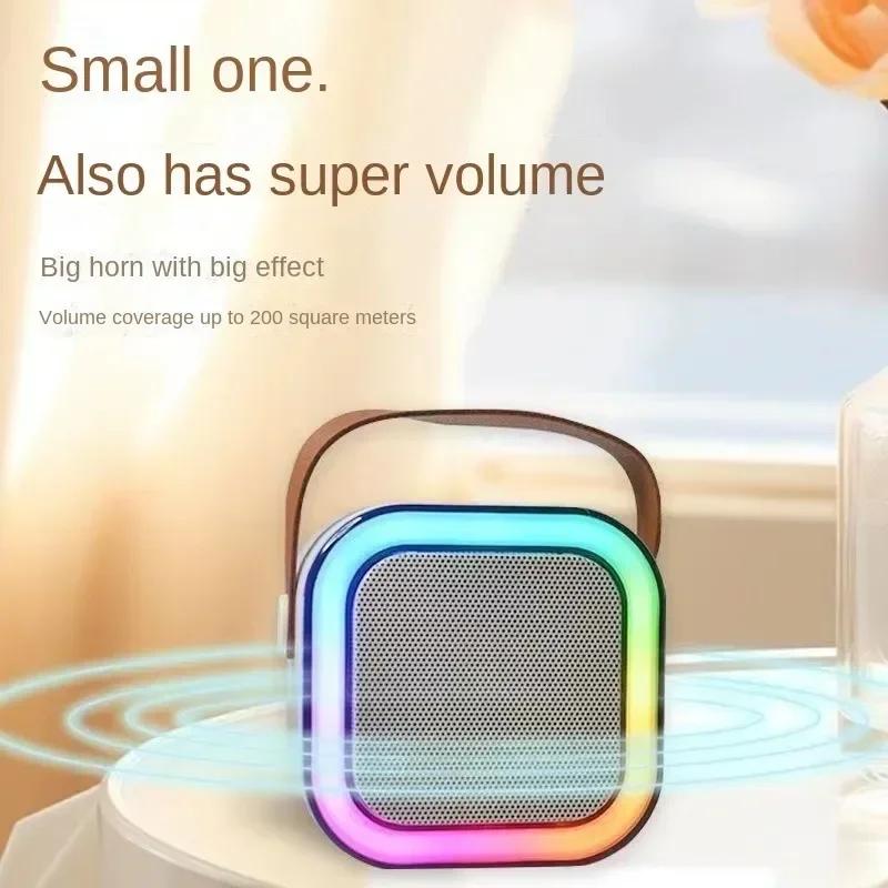 Популярный Bluetooth-динамик с микрофоном K12, встроенный микрофон для прямой трансляции на открытом воздухе, домашний караоке-динамик Bluetooth 2025