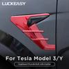 For Tesla Model 3 Y Camera Flanks Car Side Wing Panel Cover Spoiler Dust Cover Decoration Modification Accessories Model3 2023