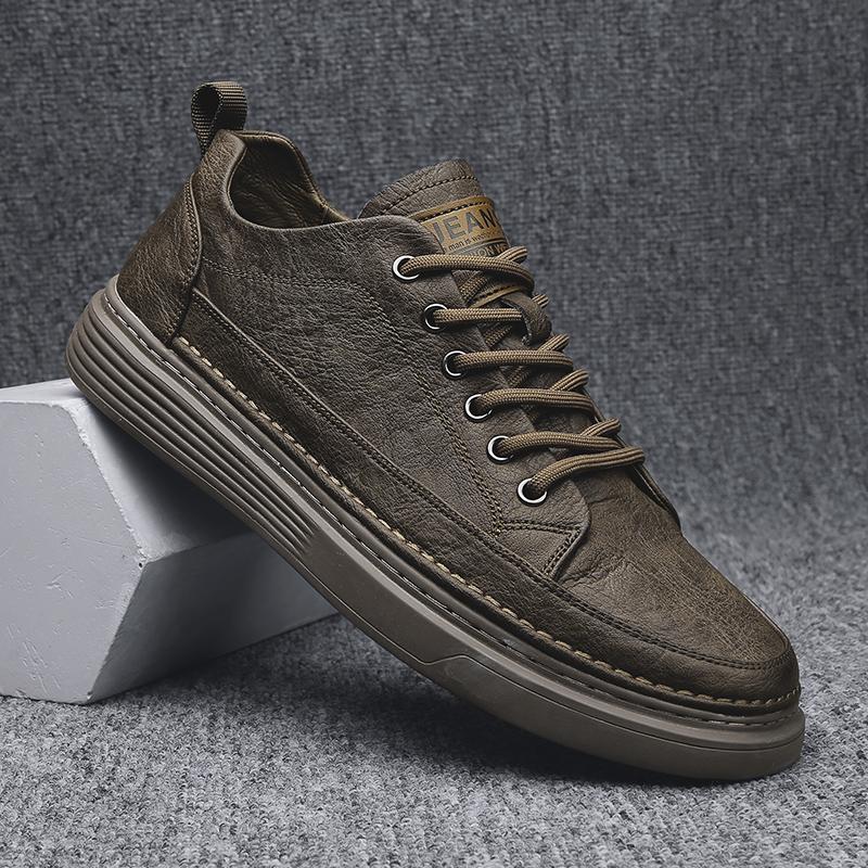 Мужские повседневные модные кроссовки для скейтбординга на четыре сезона, удобные для студентов, трендовые кроссовки для мальчиков с мягкой подошвой, дышащая обувь