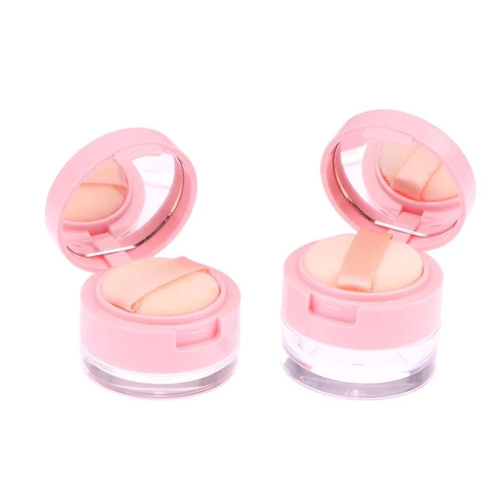 with Sieve Cosmetics Container Plastic Empty Powder Case Reusable Bulk Powder Box Lady