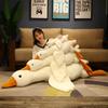Delightful White Goose Huge Pillow Plush Sleeping Toy Cushion Gift