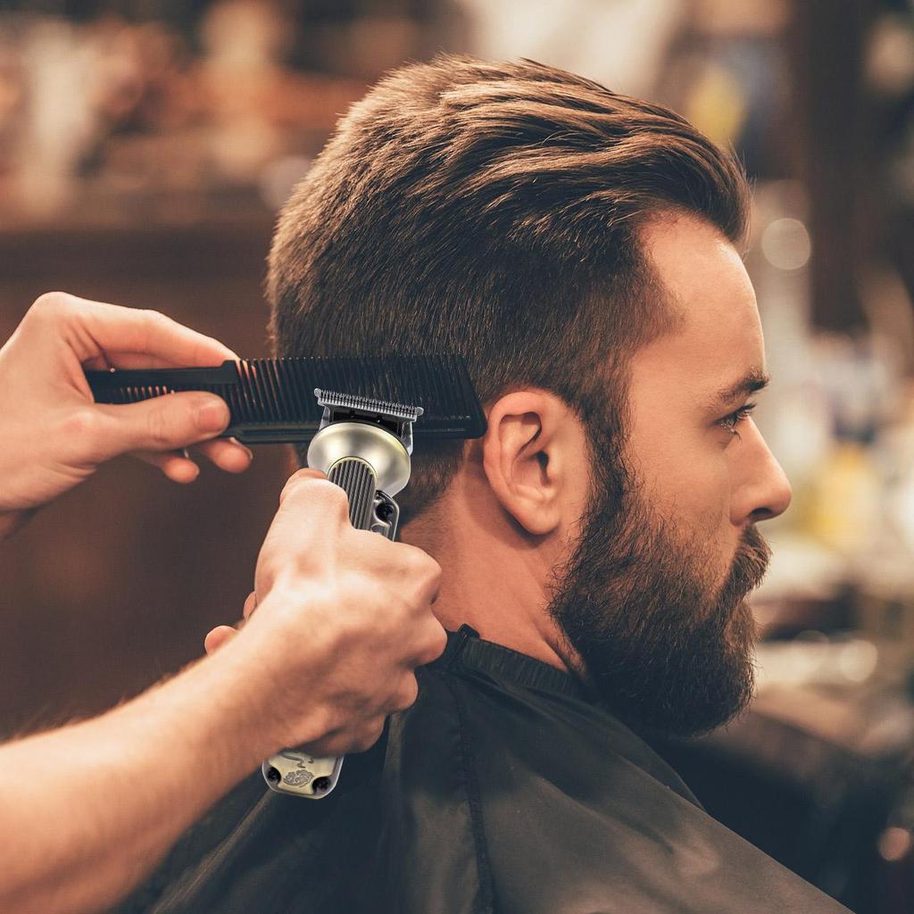 Hatteker Professional Hair Clippers Mans Electric Hair Cutter Barber Hair Trimmer Cordless Waterproof Hair Cutting Kit