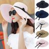 Straw Hat Bow Ribbon Summer Korean Style Dome Hat Headwear
