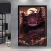 Canvas Artwork Painting Pokemon Gengar Poster Hd Prints Cartoon Character Picture Classic Modern Home Living Room Wall Decor