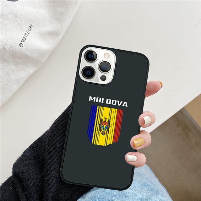 Чехол для телефона с флагом Молдовы для iPhone 17 Air 15 16 14 13 12 Pro Max 11 Pro Max Plus Coque Shell