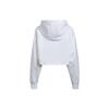Adidas X Stella McCartney Pure Color Logo Мини-куртка на молнии с капюшоном Женские куртки Белые H59963