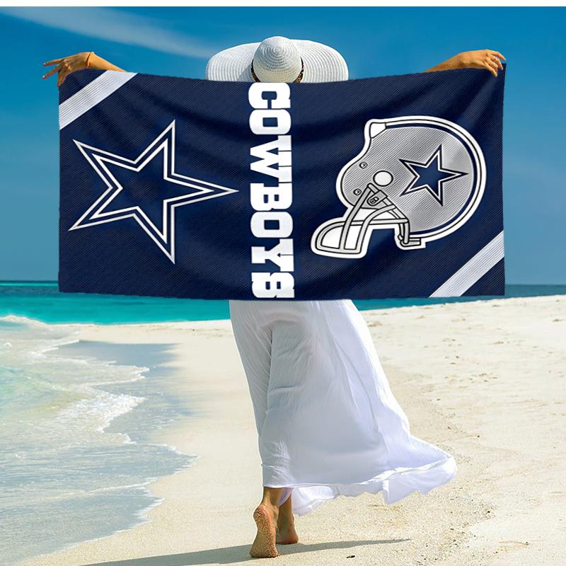 1pc Dallas Cowboys Beach Towel, Comfortable and Thick, and Swimming/Bath/Picnic/Camping Towel, Suitable for Seaside Beaches