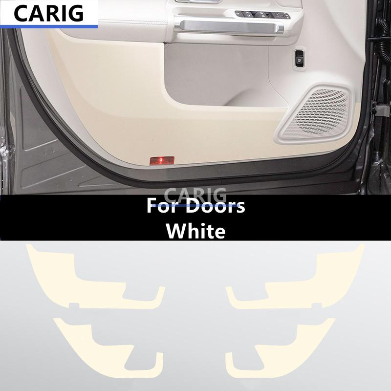 For Mercedes-Benz GLB 19-26 X247 Leather Door Anti-kick Sticker Modified Car Interior Protection Film Modification Accessories
