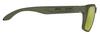 RUDYPROJECT Spinhawk Olive Lens Bridge Temple 133mm Sunglasses, Matte/Laser Green, SP313213-0000, Width 60mm, Width 17mm, Length