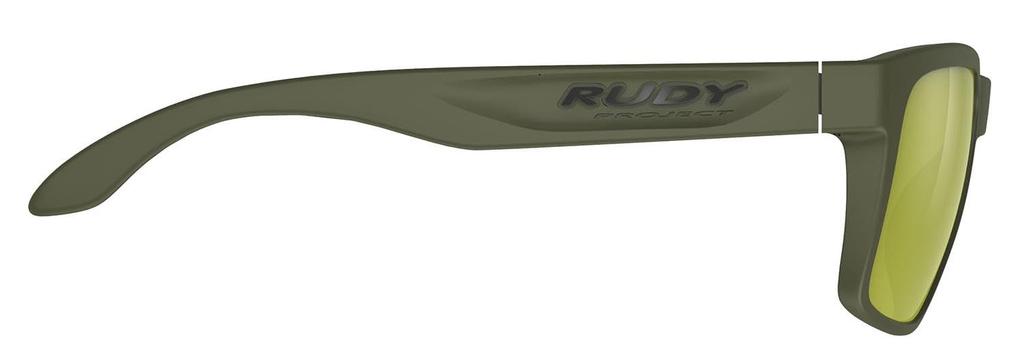 RUDYPROJECT Spinhawk Olive Lens Bridge Temple 133mm Sunglasses, Matte/Laser Green, SP313213-0000, Width 60mm, Width 17mm, Length