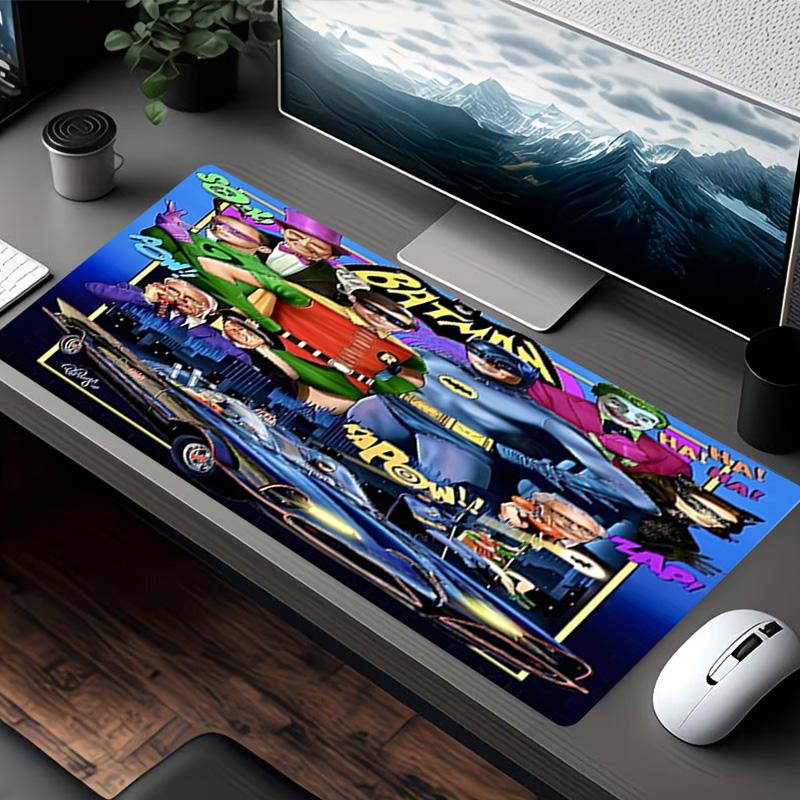 Batman Print Mouse Pad, for Keyboard Pad Laptop PC Mat for Office Home Use, Desk Decor, Perfect Birthday Gift for Gamers