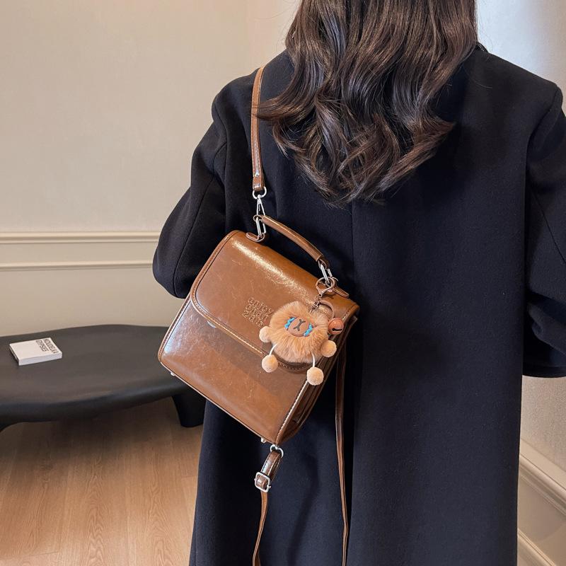 High Sense Retro Travel Backpack Women 2025 New Fashion Schoolbag College Students Go Shopping Hand Carry Backpack