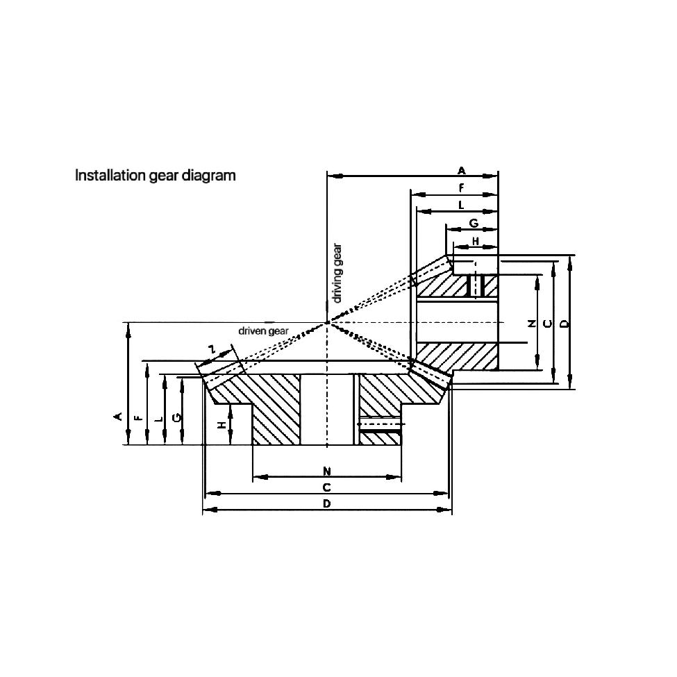 1:2 Metal Bevel Gear 15/30/20/40 Teeth Straight Step Steel Spur Gear Wheel 90 Degrees