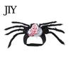 Lightweight Pet Cosplay Costume for Halloween Spider Costume, Cat Outfit with Skull Face, Black Soft Fabric Apparel Cats Holiday Dogs Party