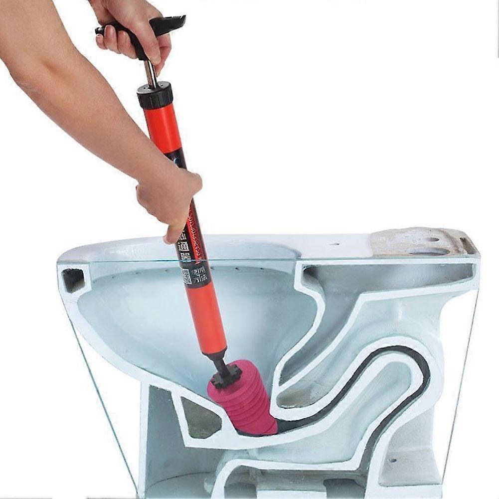 High Pressure Toilet Unblock a Shot,Toilet Plunger,Stainless Toilet ClogRemove