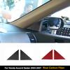 For Honda Accord Sedan 2003-2007 Real Soft Carbon Fiber Sticker Car Door Triangle Interior Trim Accessories