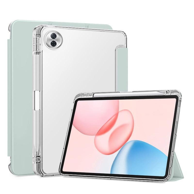 Чехол для Huawei Honor Pad 10 HEY3-W00 HEY3-W10 12,1 дюйма с держателем для стилуса, трехскладный, из ПУ-кожи, с задней подставкой из ТПУ, чехол для планшета