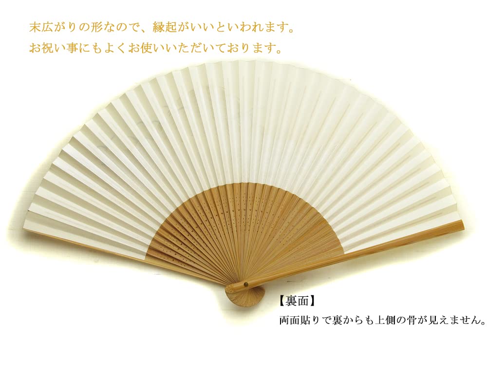 Камомэ для сделано в Японии бумажный веер с японским Кё-сэнсу (Японский веер) мужчины, Киото, двухсторонний узор.