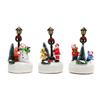 Cartoon Resin Christmas Ornament With Illuminated Effect For Holiday Party Decor