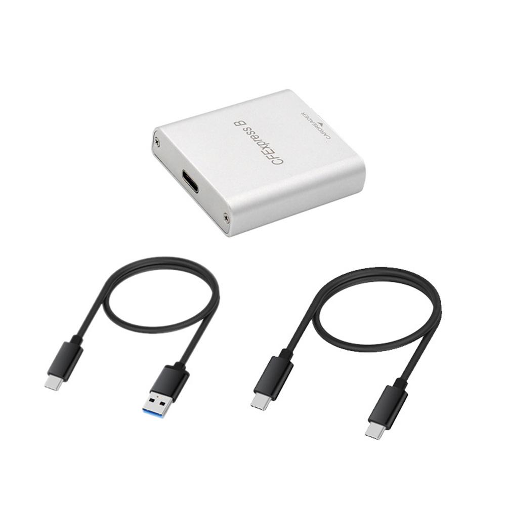 Кардридер из алюминиевого сплава для карты памяти CFexpress Type B USB 3.1 Gen2 10 Гбит/с
