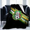Mexico Football Team Emblem Printed Throws Blanket Soft Flannel Blankets for Couch Bed Gifts for Men Women Picnic blanket Christmas gifts