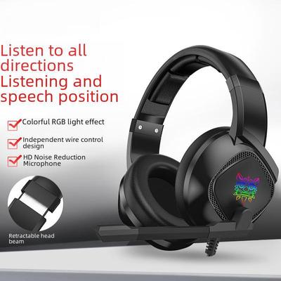 Проводная игровая гарнитура ONIKUMA K19 для ПК, PS4 - Накладной дизайн, Микрофон с шумоподавлением