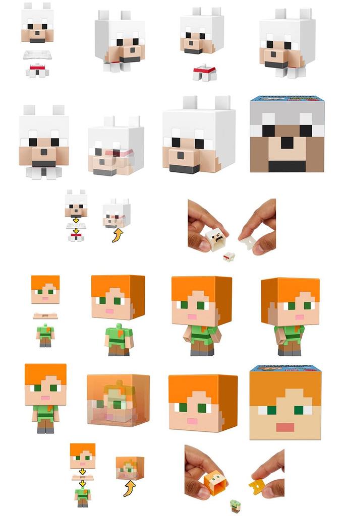 Minecraft Mob Head Mini Figure Mini Sort A Figures Sold In Years Old and (MINECRAFT) [36 Box] [6 Up] 986A-HDV64