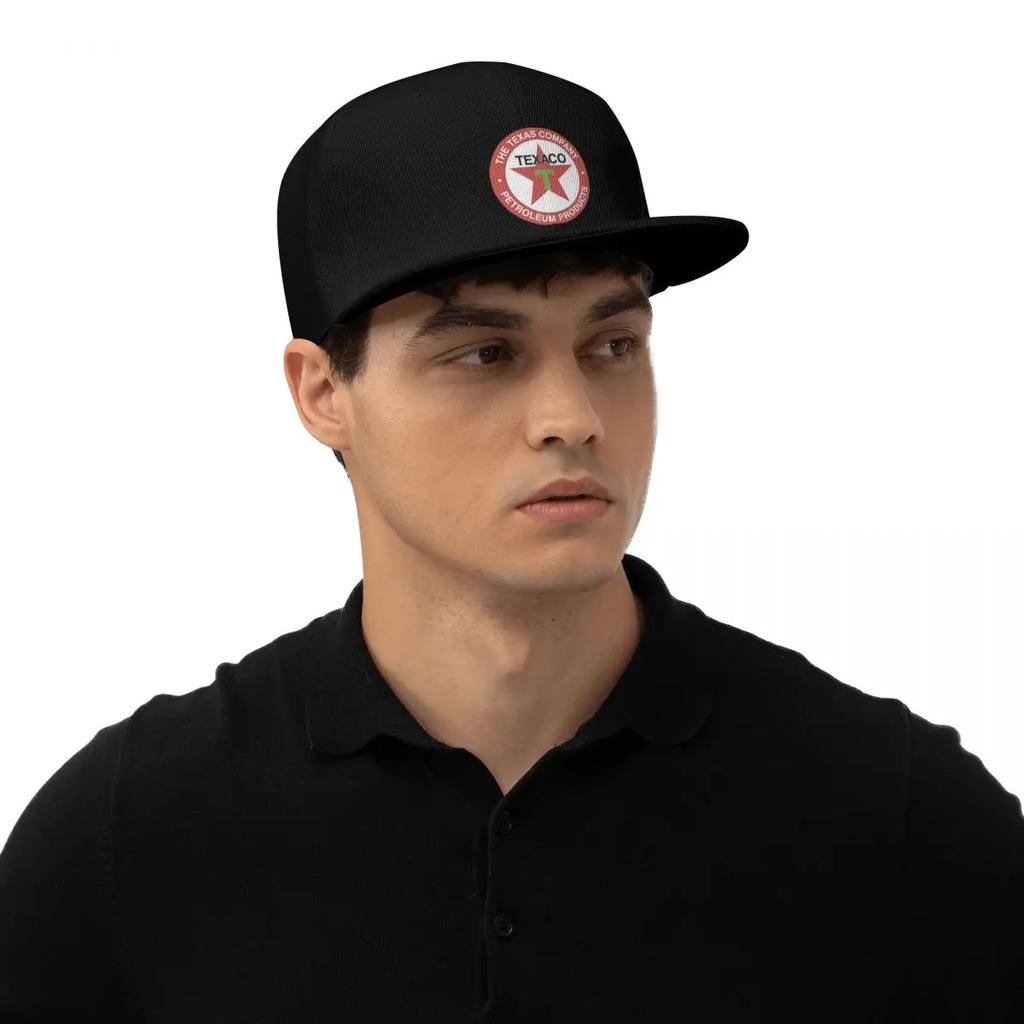 Vintage Texaco Logo Baseball Caps Snapback Fashion Baseball Hats Breathable Casual Casquette Outdoor for Unisex
