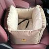Portable Car Safety Pet Seat: Removable, Washable and Cozy Travel Nest for Dogs and Cats