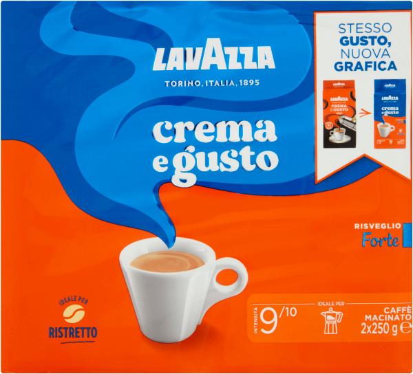 Kawa mielona caffe crema&gusto forte 250gx2 - lavazza
