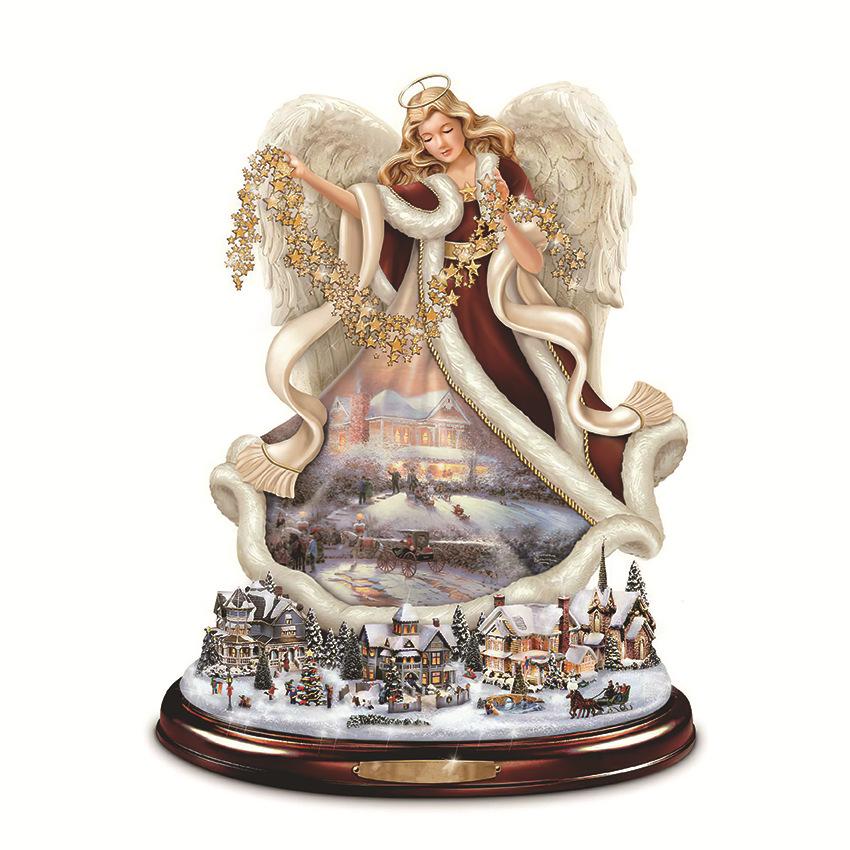 20*30СМ Рождественские наклейки на окна Наклейки на рождественскую елку Кристальные украшения Наклейки на окна ПВХ Наклейки на стены Вращающаяся скульптура Украшения поезда CLE