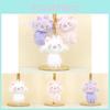 Cute Fluffy Cat Plush Keychain Kawaii Stuffed Animal Charm For Backpacks And Bags