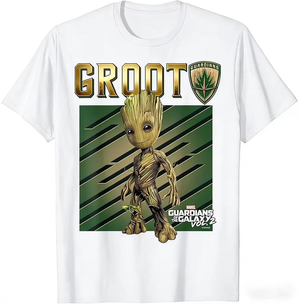 Marvel Guardians Galaxy Rocket Raccoon GROOT Graphic TShirt Black Cotton Tee Fans Comfortable Casual Wear Available All Sizes