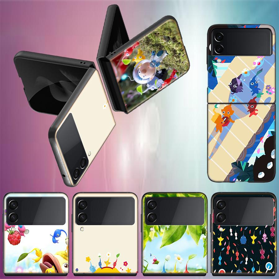 Чехол для игры Pikmin 4 для Samsung Z Flip7 6 Galaxy Case Ударопрочный Z Flip5 Z Flip3 4 5G Жесткий чехол Телефон TPU PC Жесткий Funda